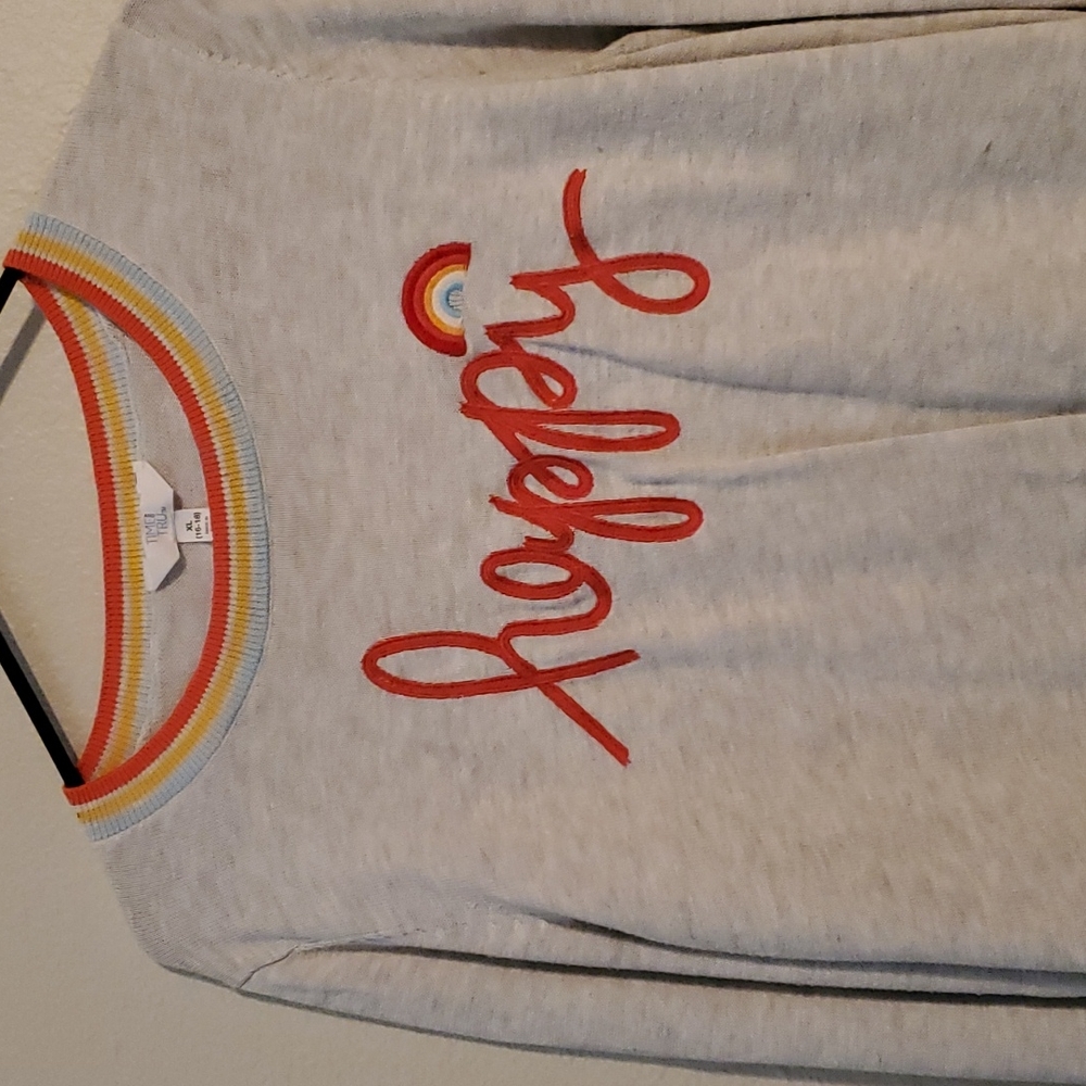 Time & Tru " happy" sweater